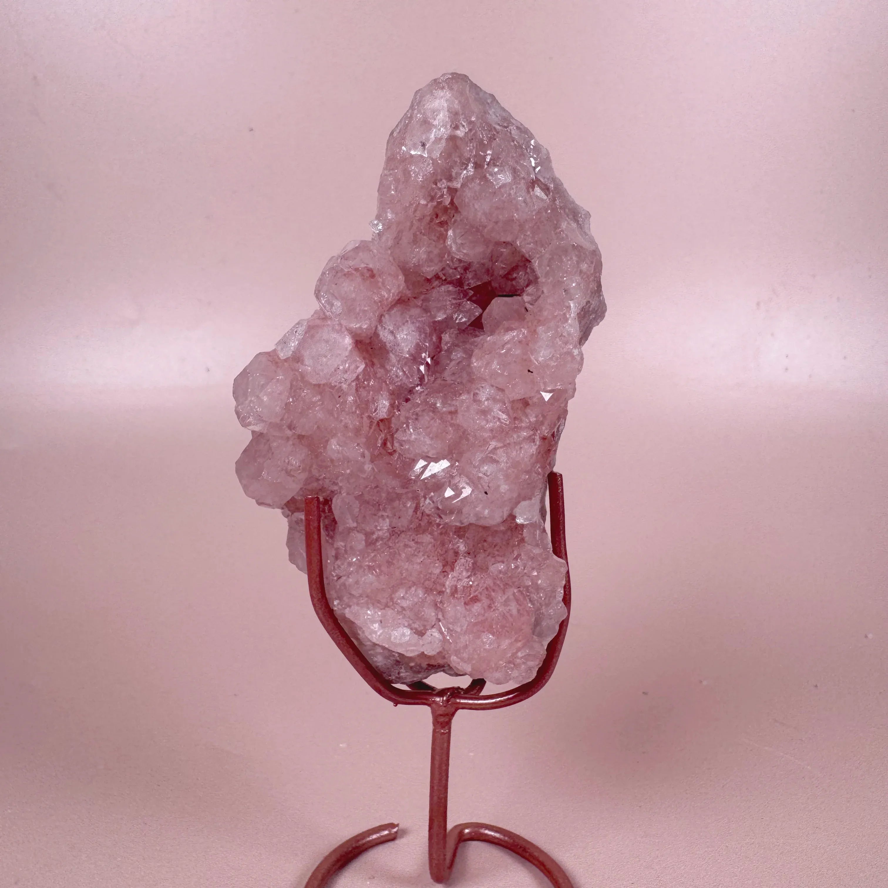 Esté Crystals crystal Pastel Pink Pink Amethyst Freeform with Stand