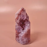 Esté Crystals crystal Peony Pink Amethyst Tower