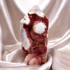 Esté Crystals crystal Phoenix Large Pink Amethyst Tower