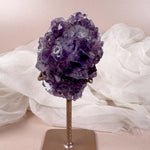 Esté Crystals crystal Pink Amethyst Druzy Flower with Stand_este crystals