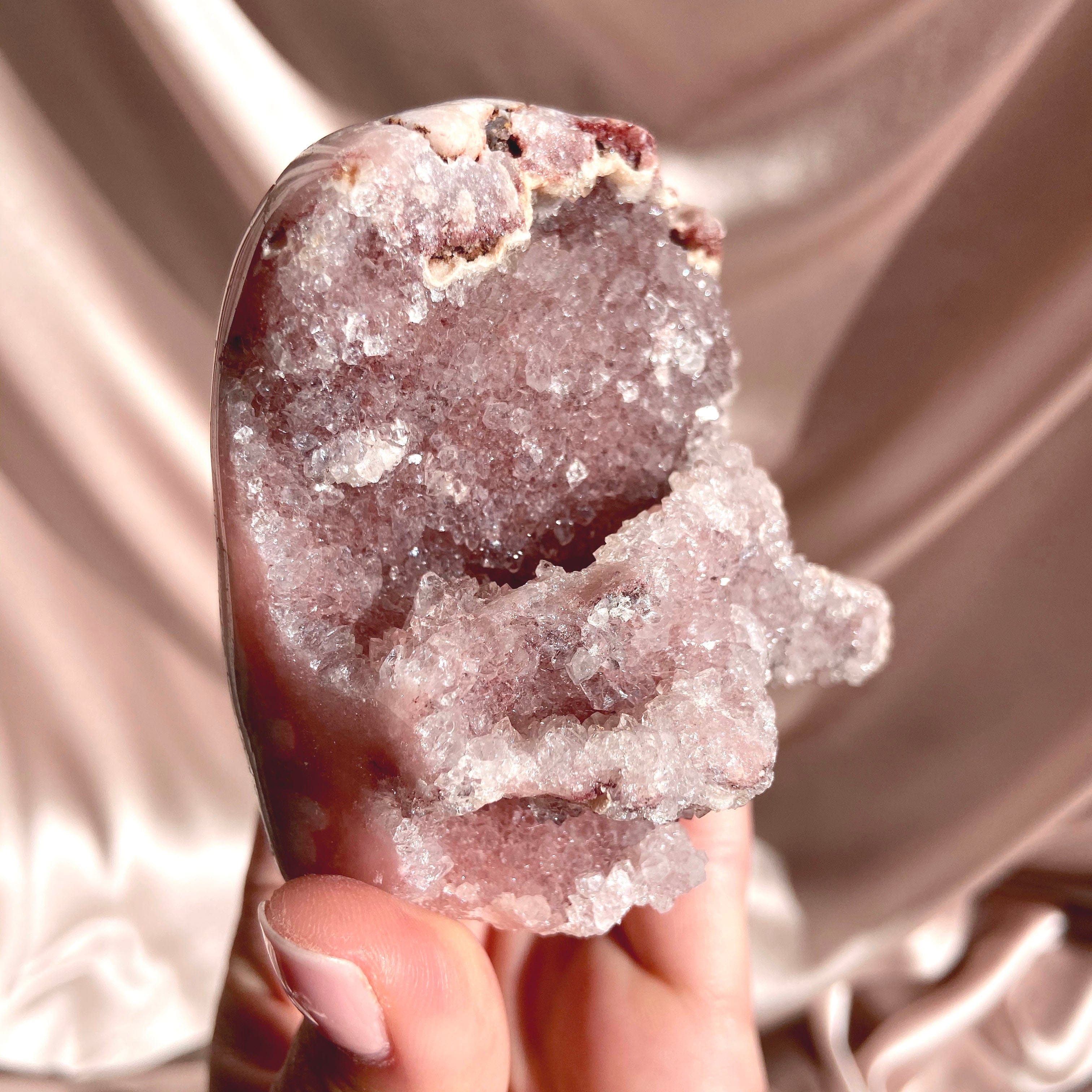 Esté Crystals crystal Pink Amethyst Freeform