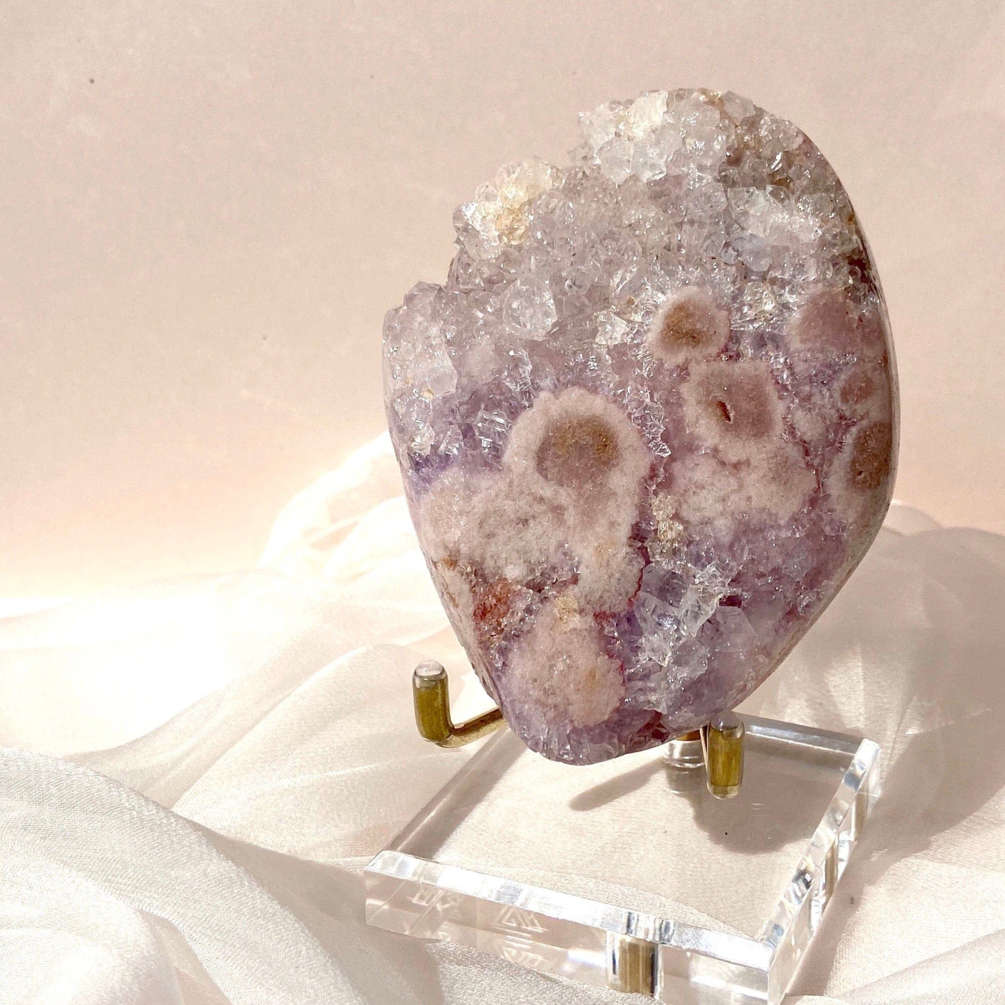Esté Crystals crystal Pink Amethyst Freeform