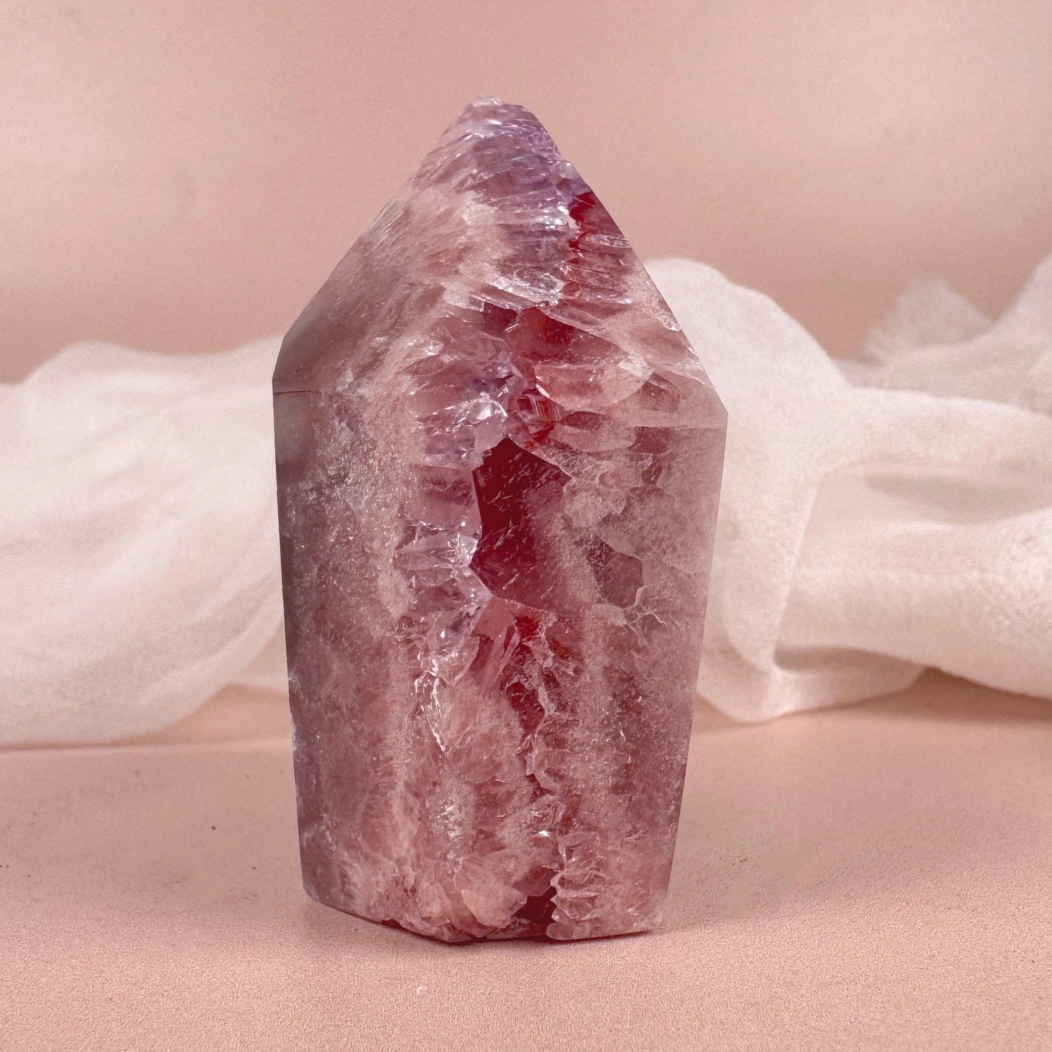 Esté Crystals crystal Pink Amethyst Jolly Tower