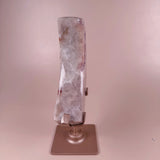Esté Crystals crystal Pink Amethyst Moon on a Spinning Stand