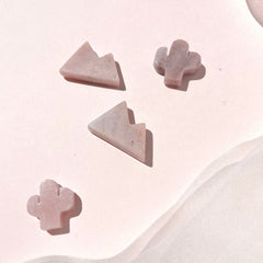 Esté Crystals crystal Pink Amethyst Mountain and Cactus Mini Crystals