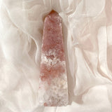 Esté Crystals crystal Pink Amethyst Tower