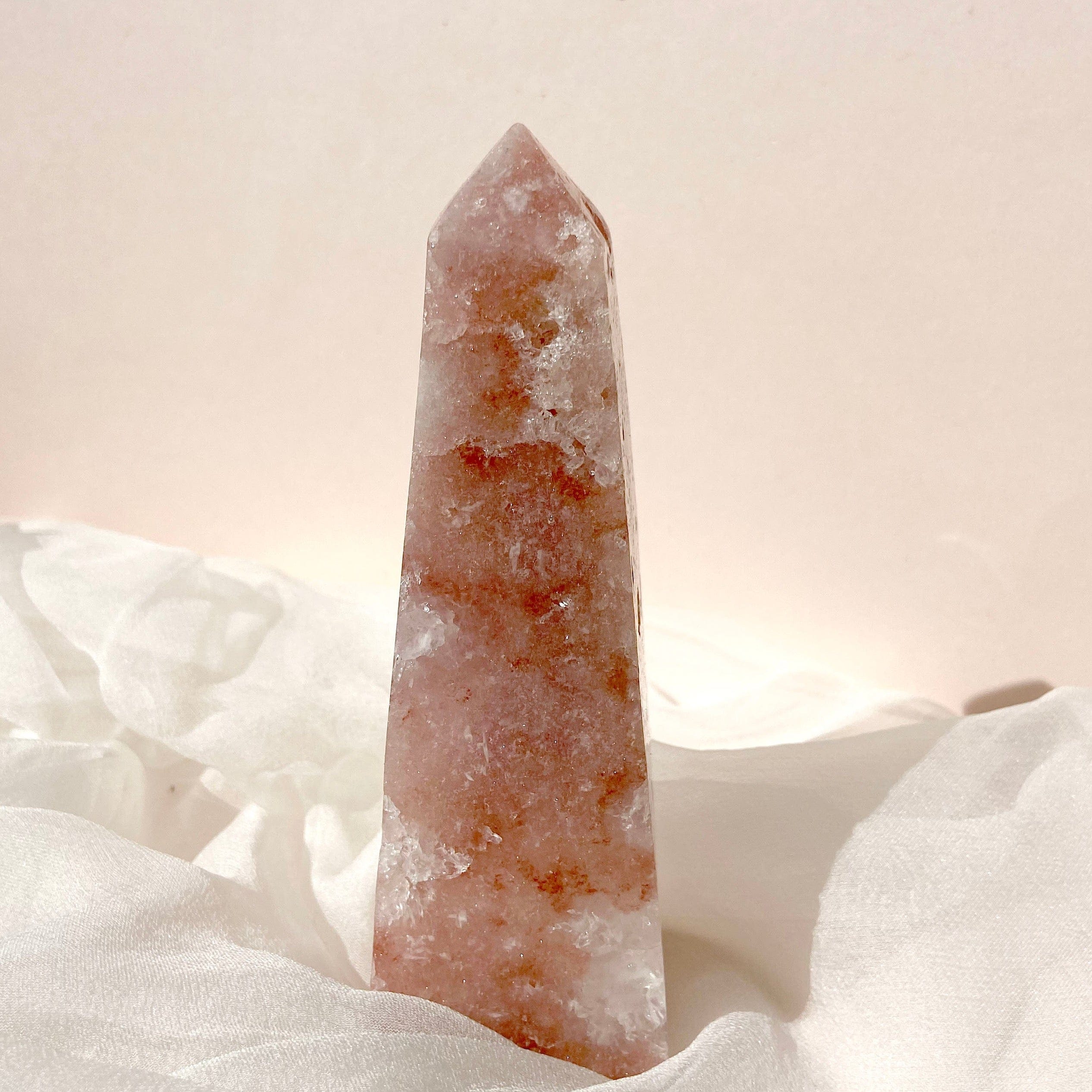 Esté Crystals crystal Pink Amethyst Tower