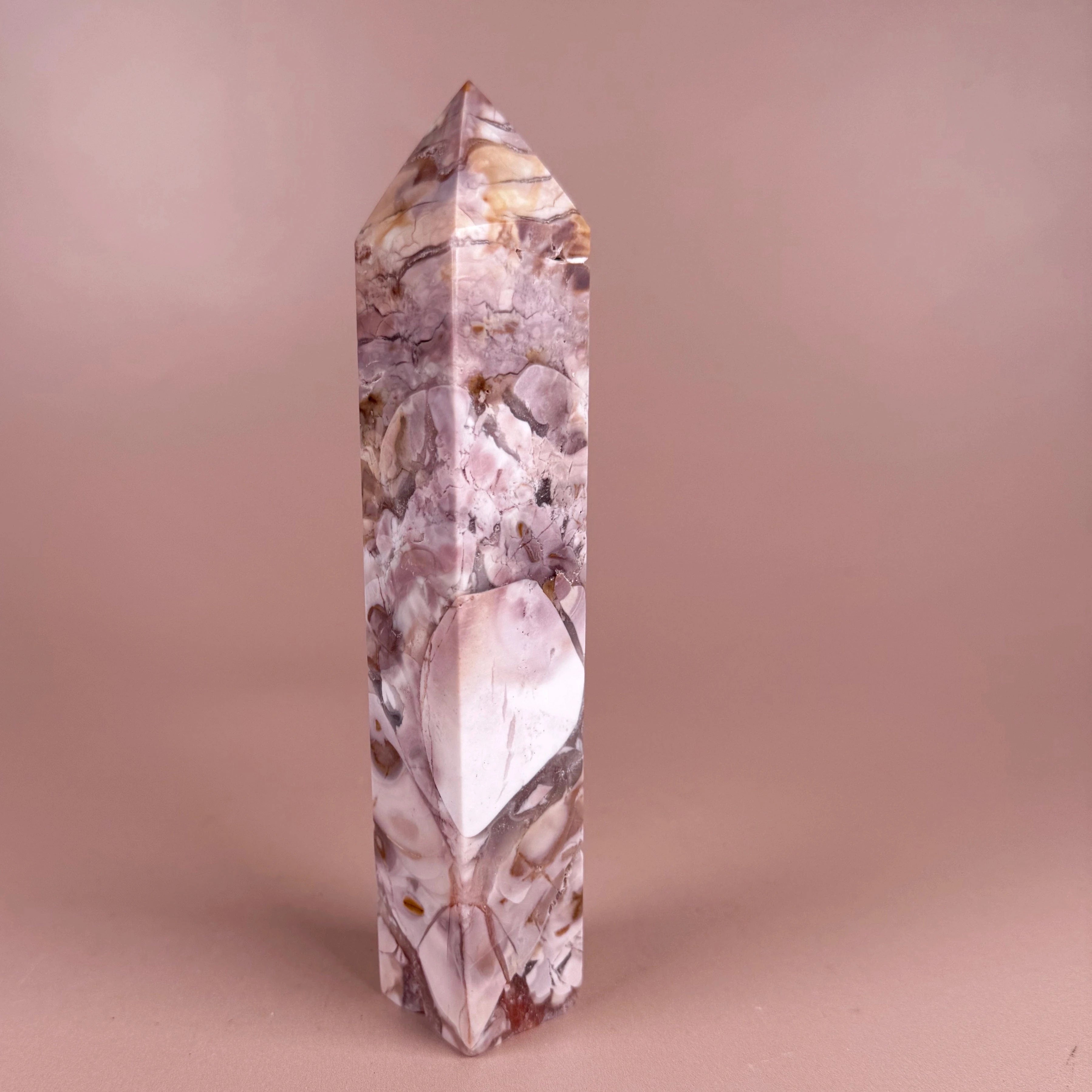 Esté Crystals crystal Pink Ibis Jasper Tower