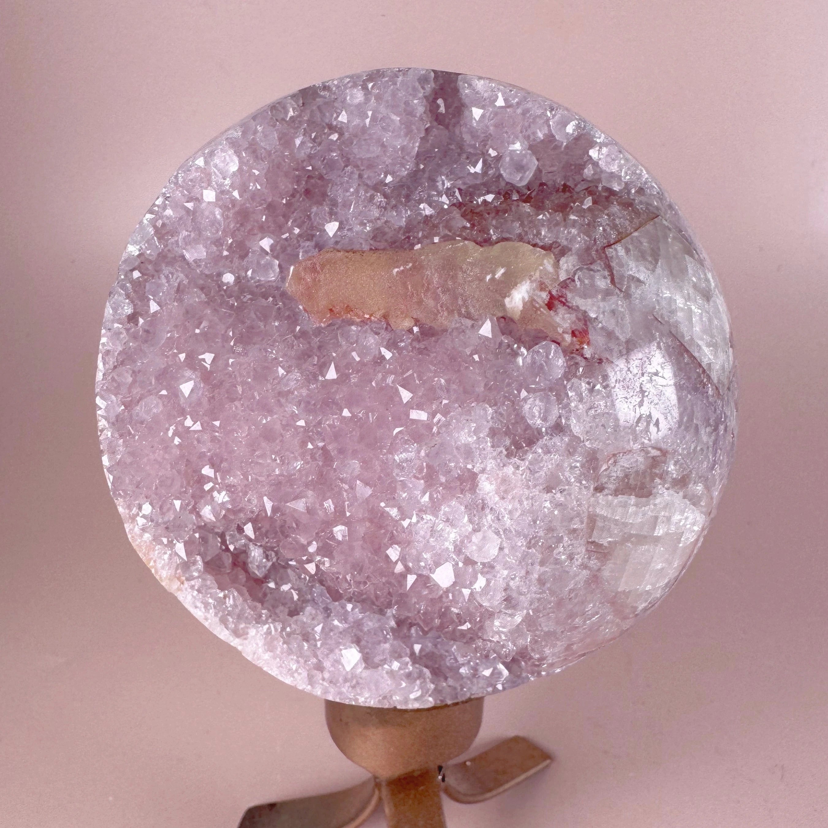 Esté Crystals crystal Pink Rainbow Amethyst Sphere