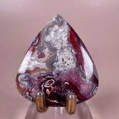 Esté Crystals crystal Pink & Red Agate Cabochon