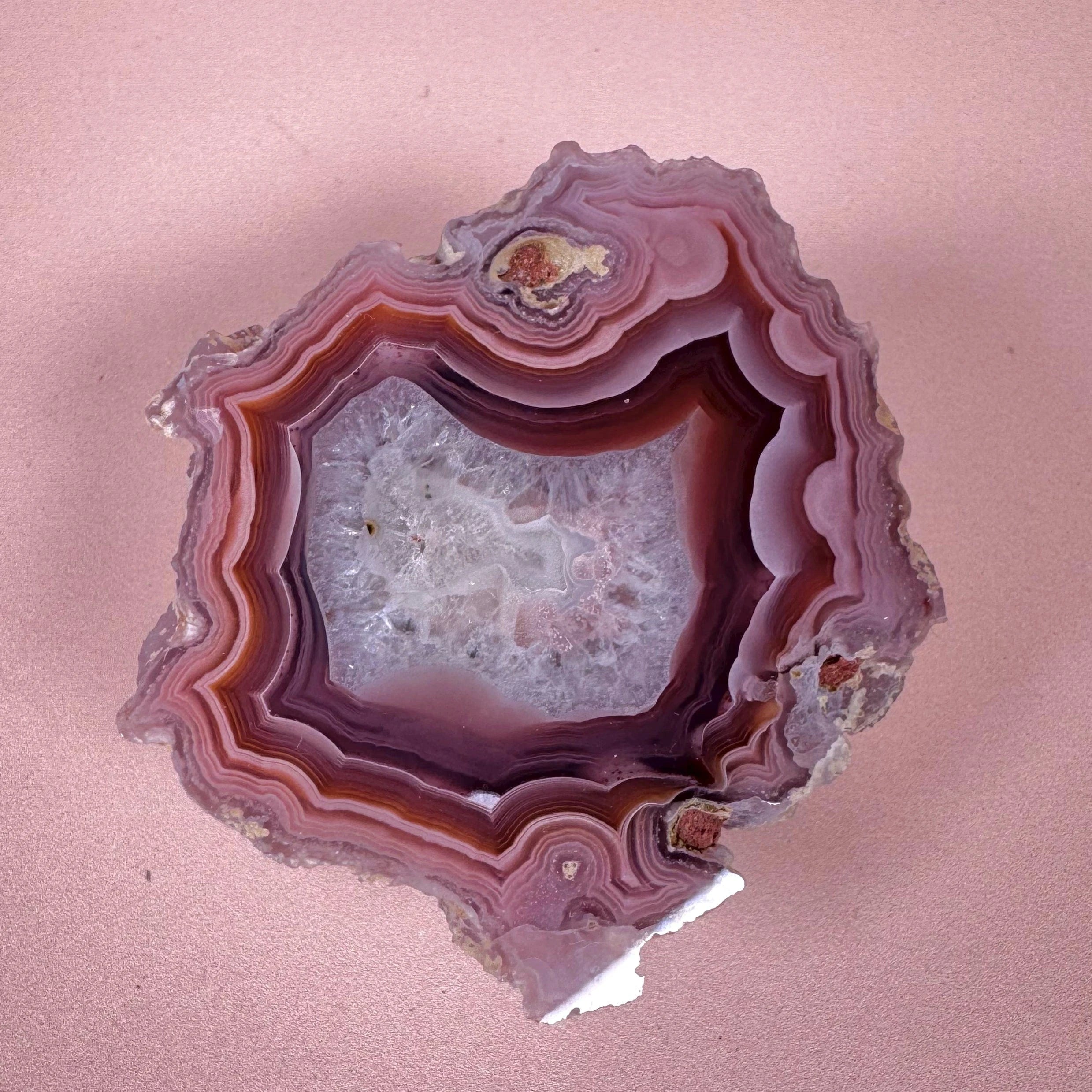 Esté Crystals crystal Pink & Red Laguna Agate