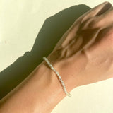 Esté Crystals crystal Prehnite Faceted Crystal Bracelet