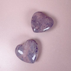 Esté Crystals crystal Purple Jade Heart