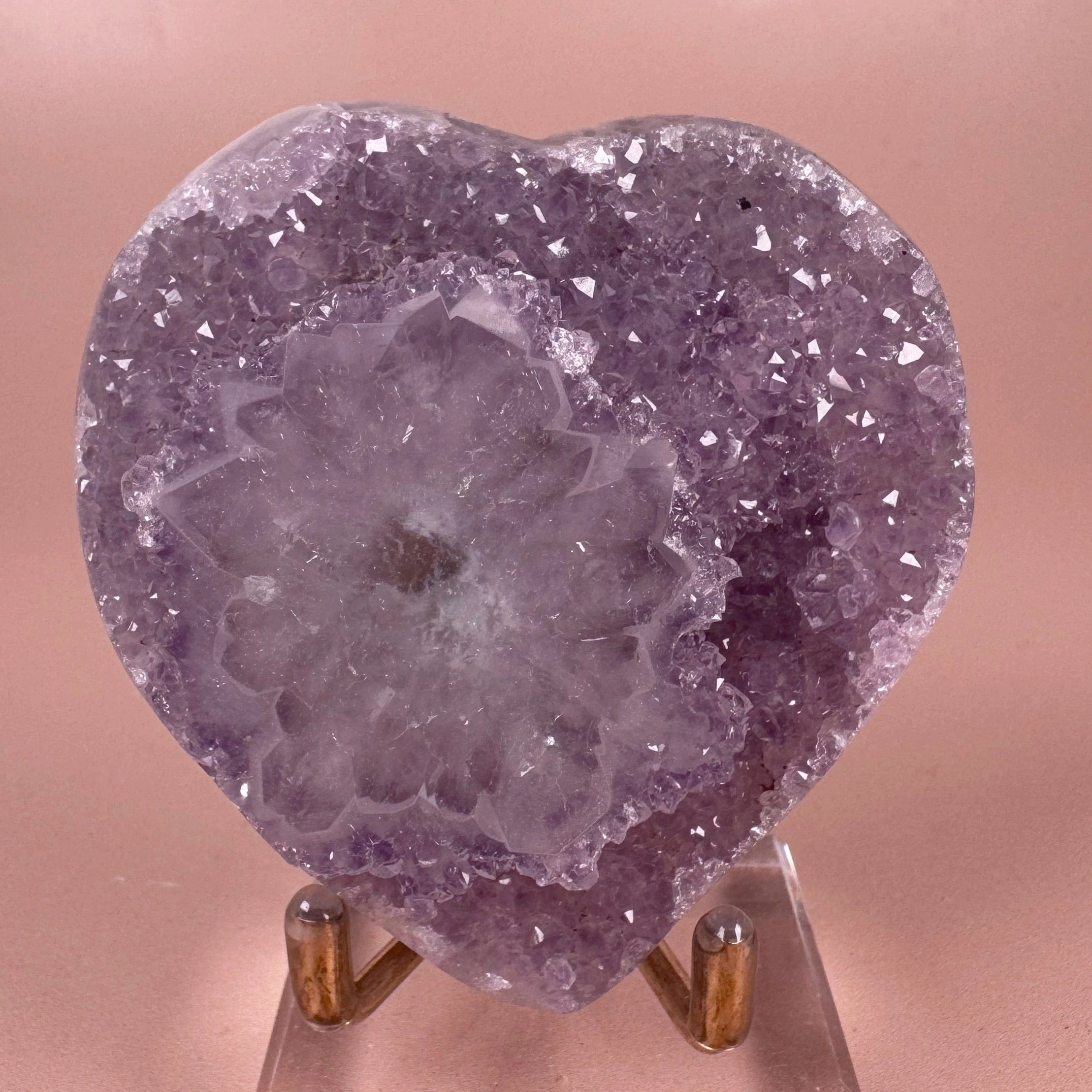 Esté Crystals crystal Rainbow Amethyst Stalactite Heart