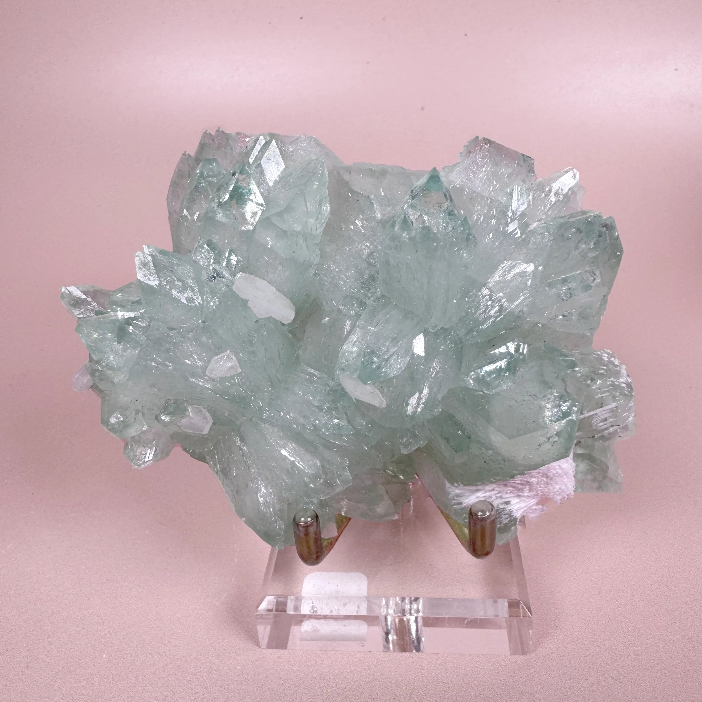 Esté Crystals crystal Rare Green Apophyllite Flower