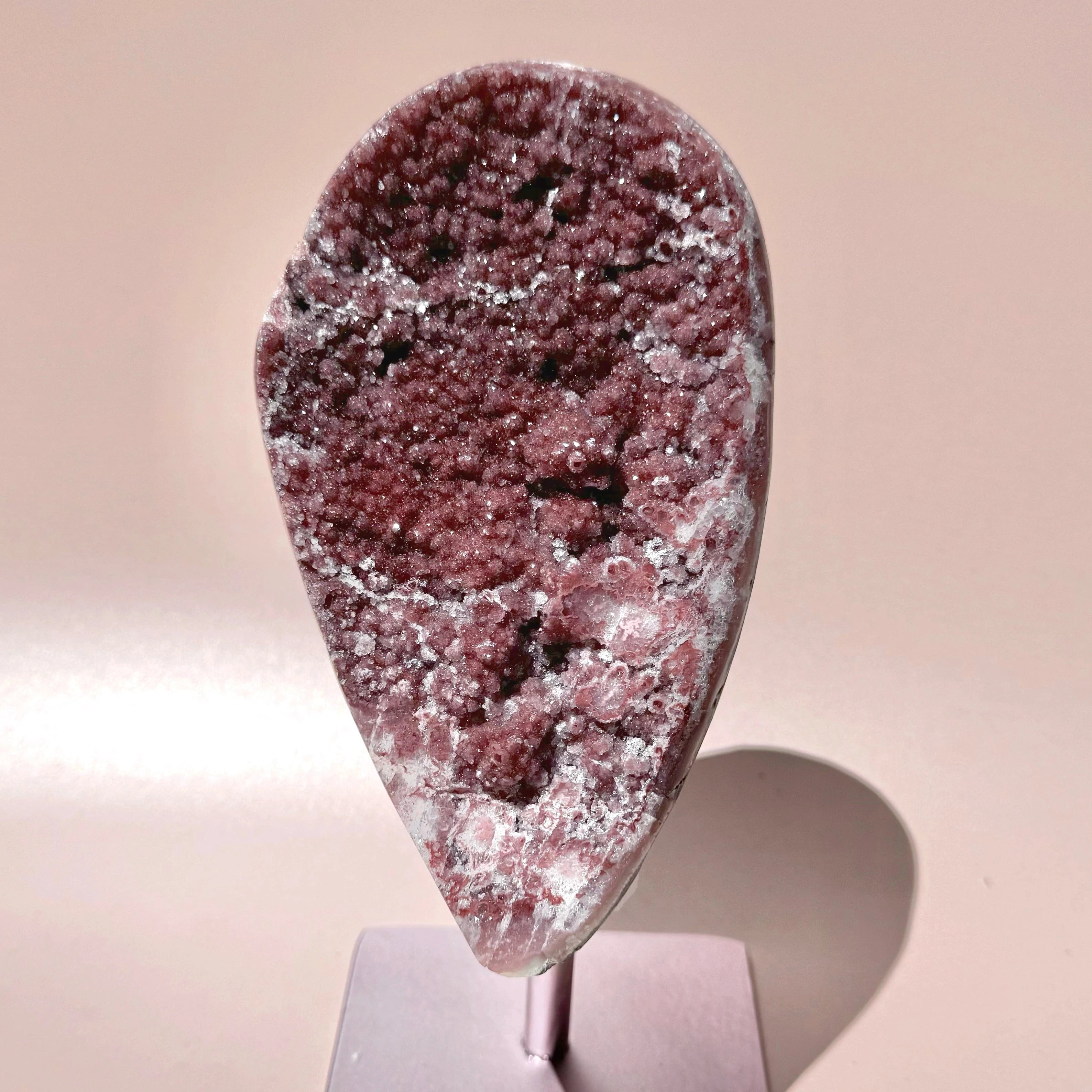 Amethyst Purple Raspberry Raspberry Pinky Amethyst on Stand – Esté Crystals