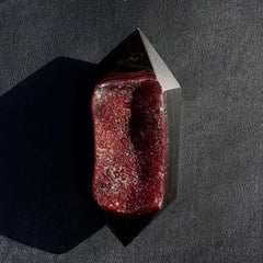 Esté Crystals crystal Red Druzy Chunky Agate Double Terminated Point