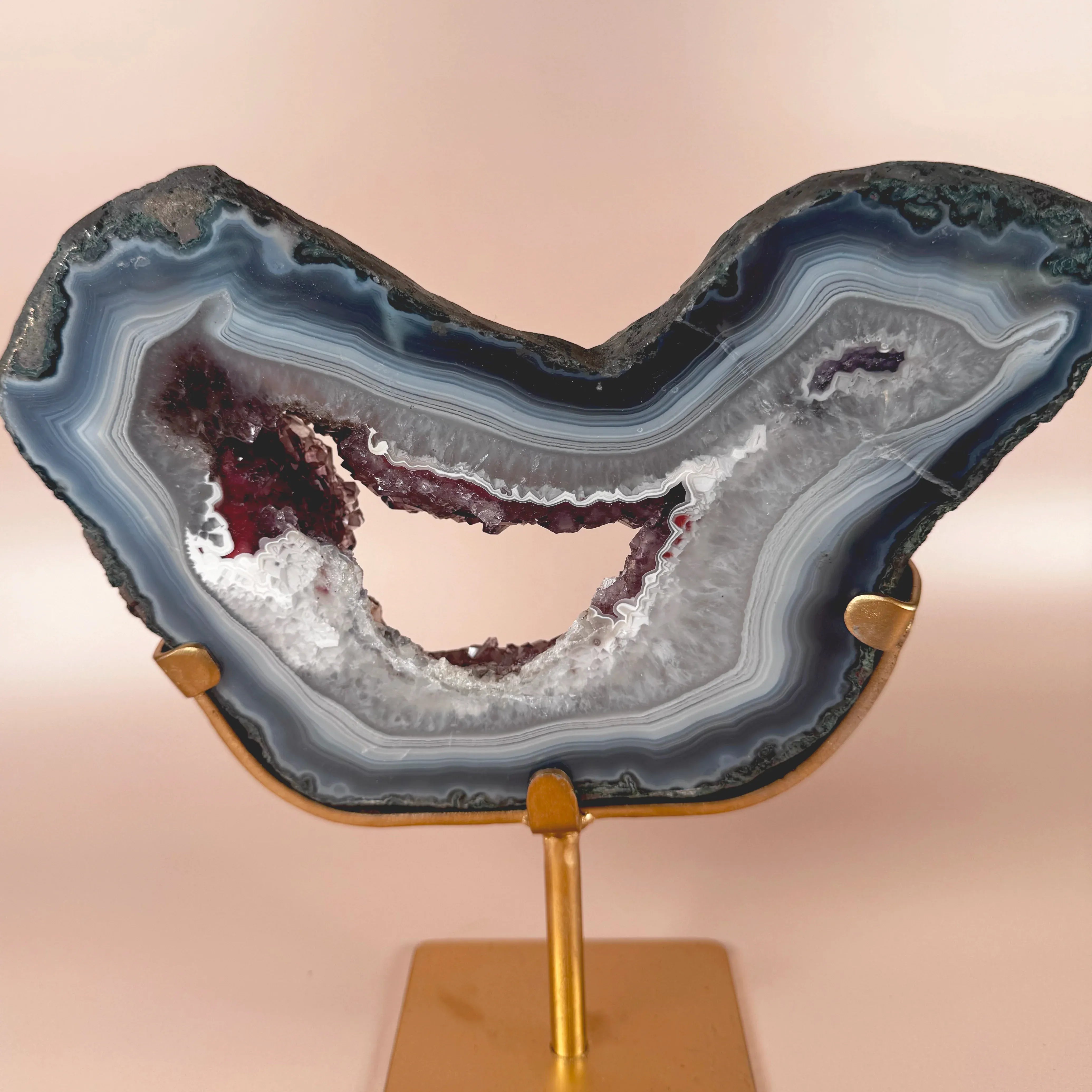 Esté Crystals crystal Red Portal Agate Amethyst Butterfly