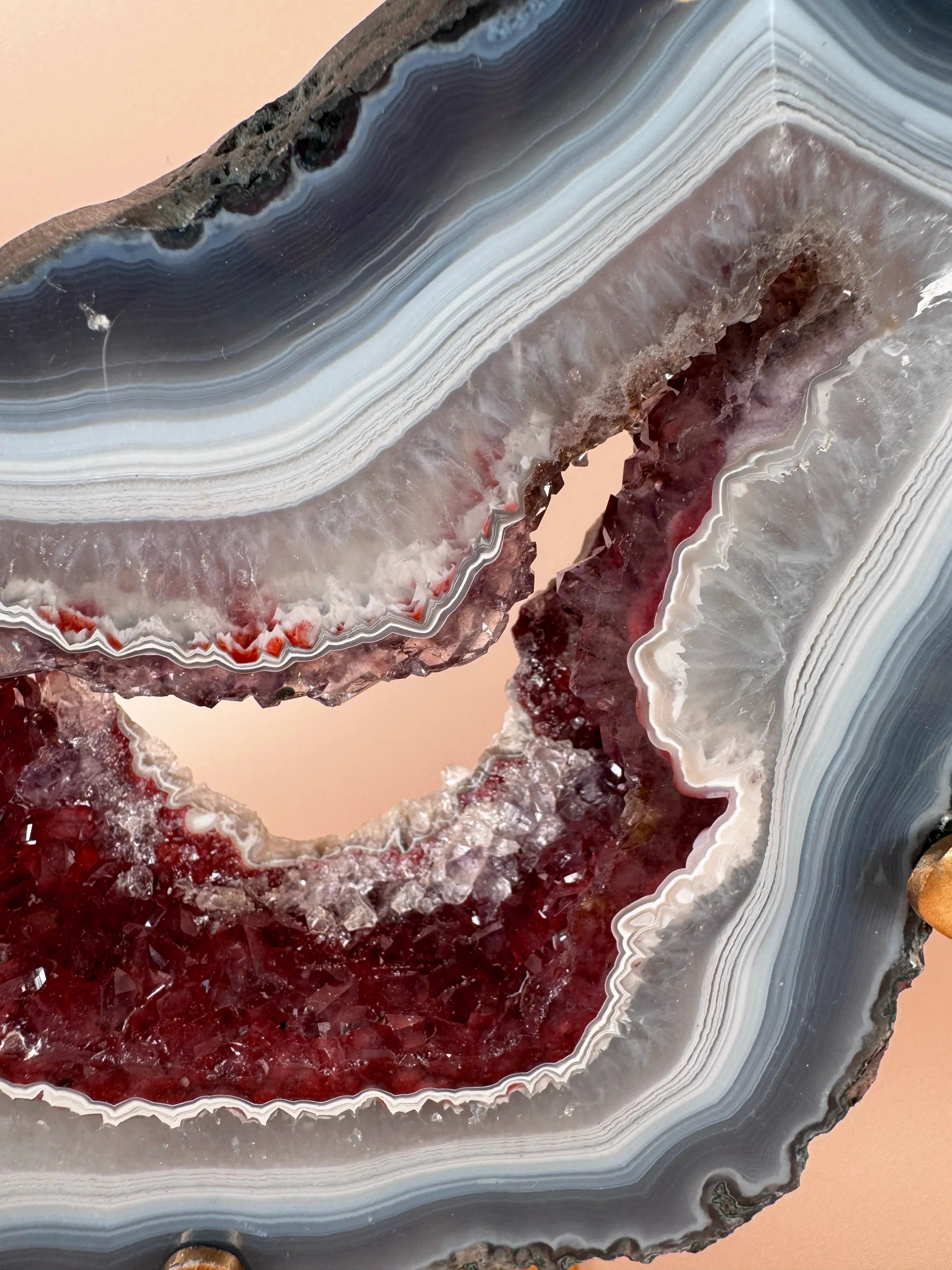 Esté Crystals crystal Red Portal Agate Amethyst Butterfly
