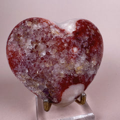 Esté Crystals crystal Red Velvet Pink Amethyst Heart
