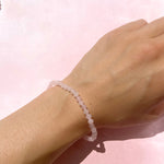 Esté Crystals crystal Rose Quartz Crystal Bracelet