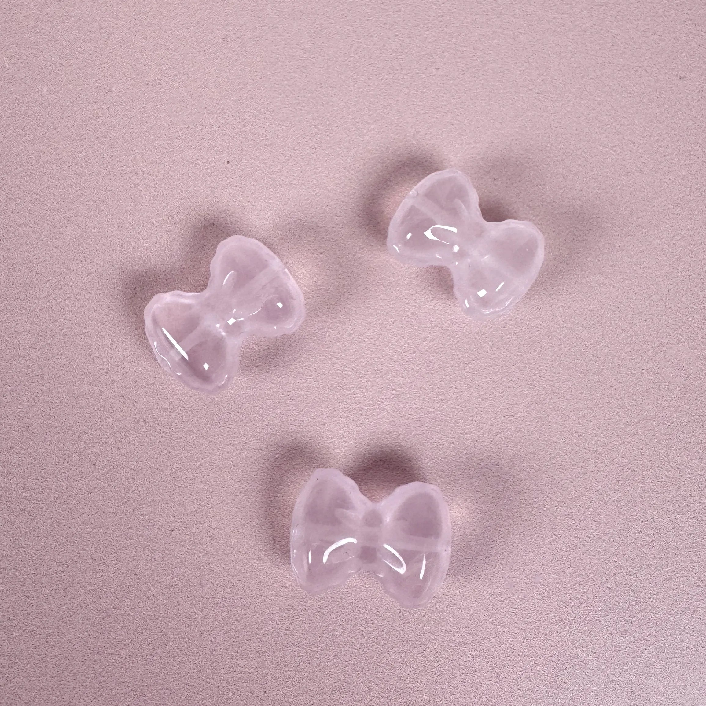 Esté Crystals crystal Rose Quartz Mini Bows