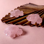 Esté Crystals crystal Rose Quartz Mini Frogs