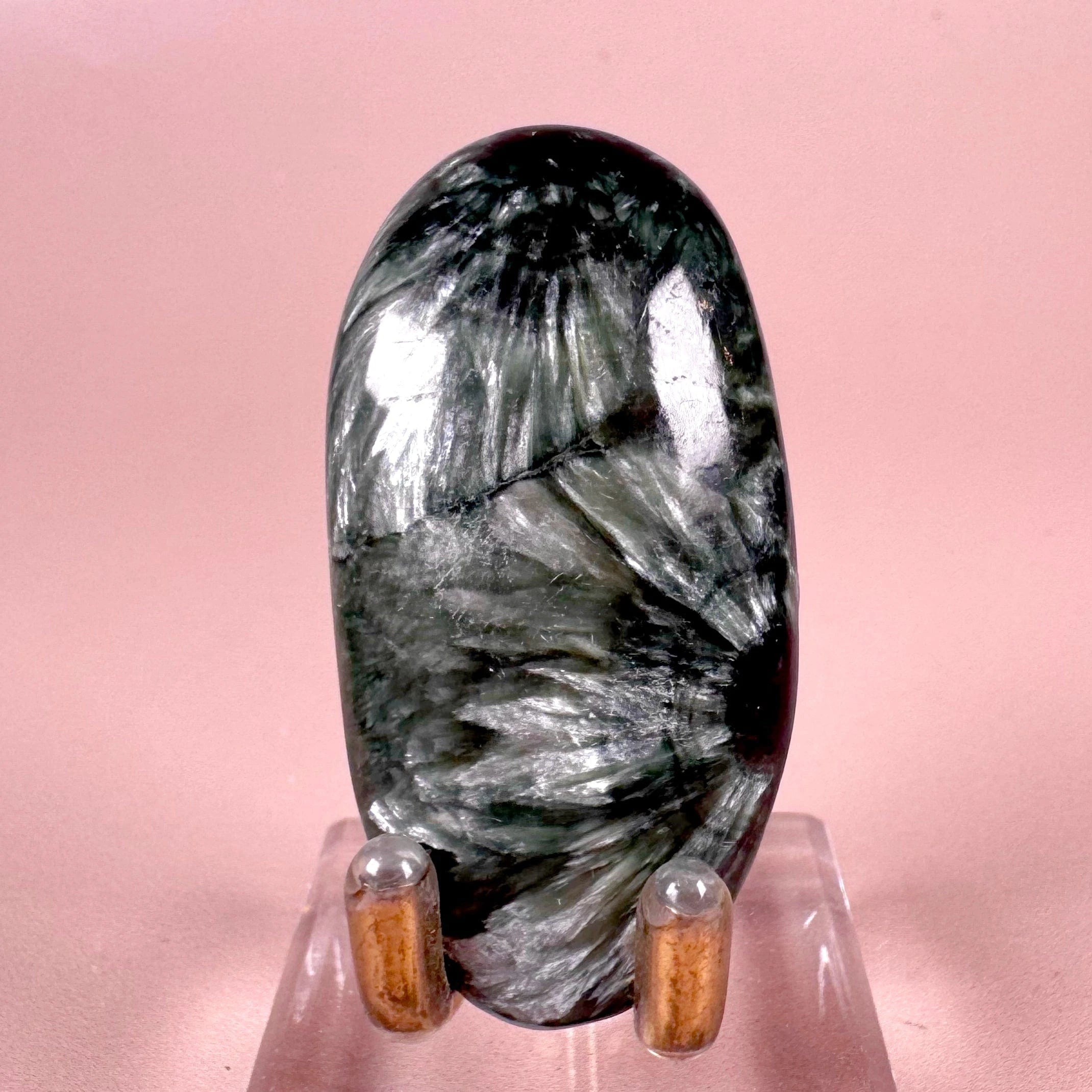 Esté Crystals crystal Seraphinite Palm Stone