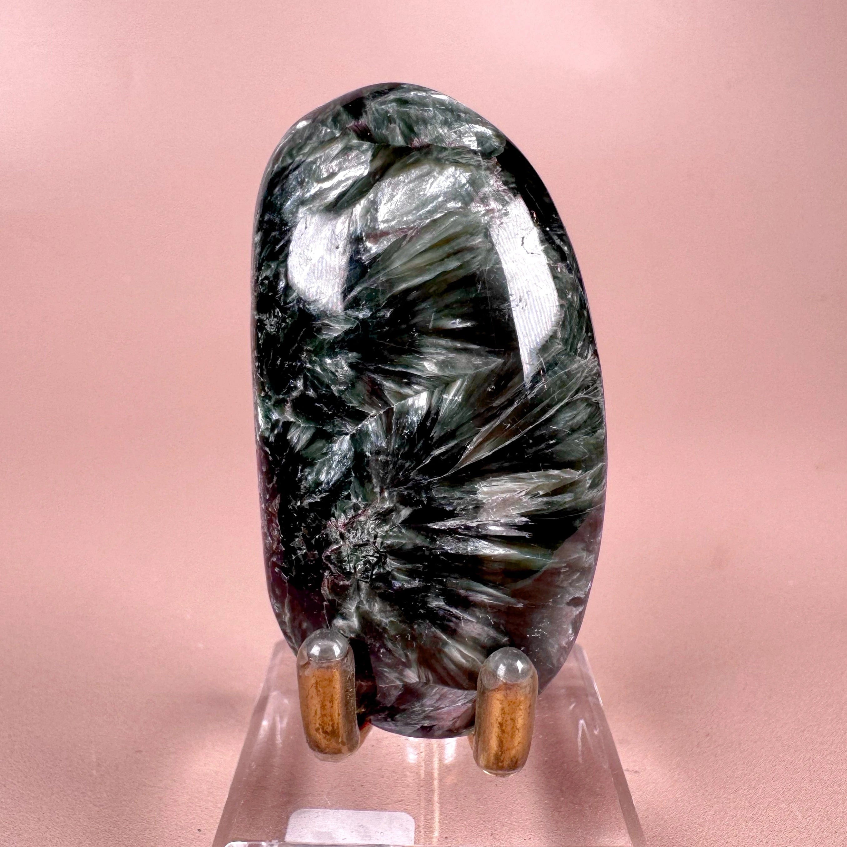 Esté Crystals crystal Seraphinite Palm Stone
