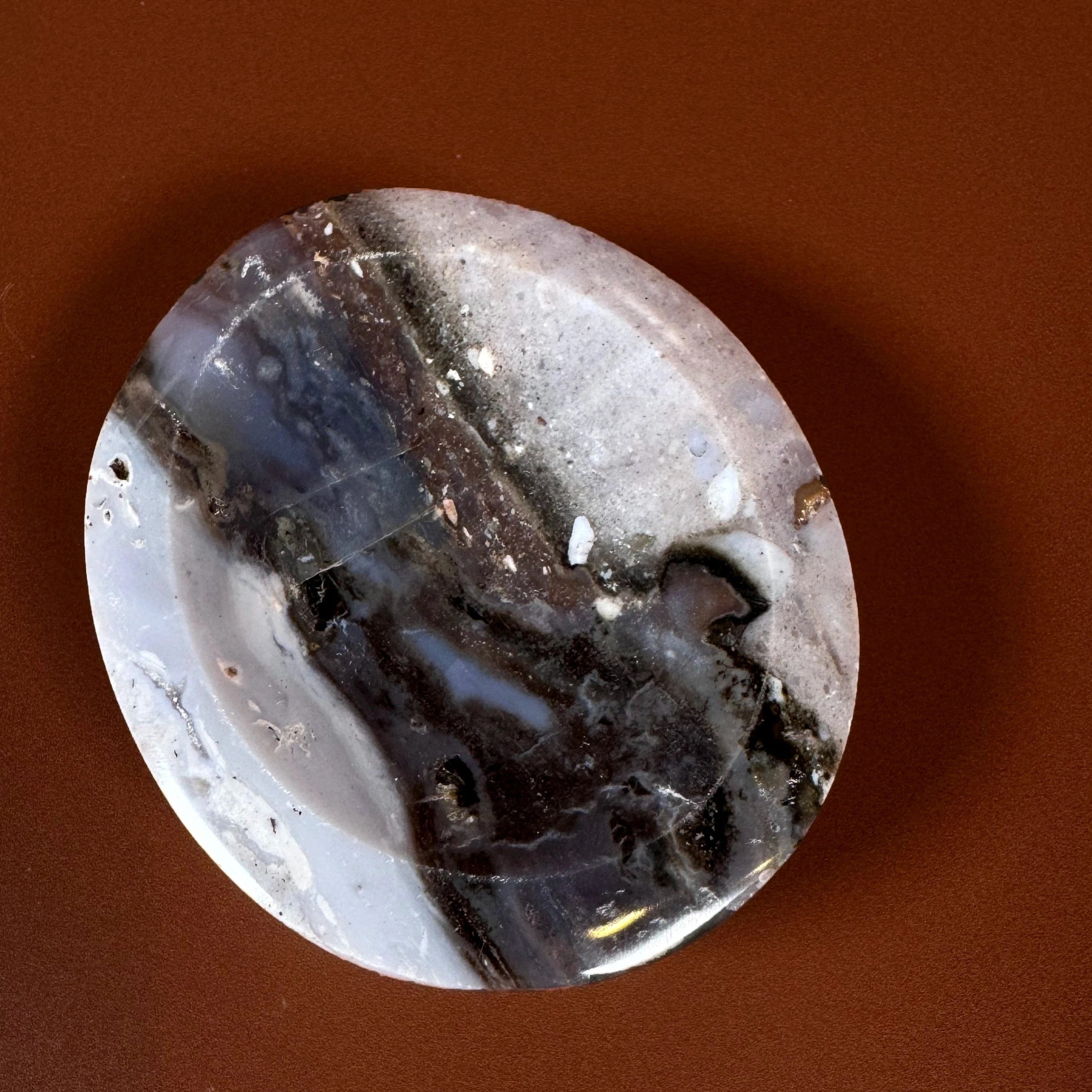 Esté Crystals crystal Smal Moody Sea Jasper Bowl