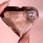 Esté Crystals crystal Smoky Quartz Faceted Heart