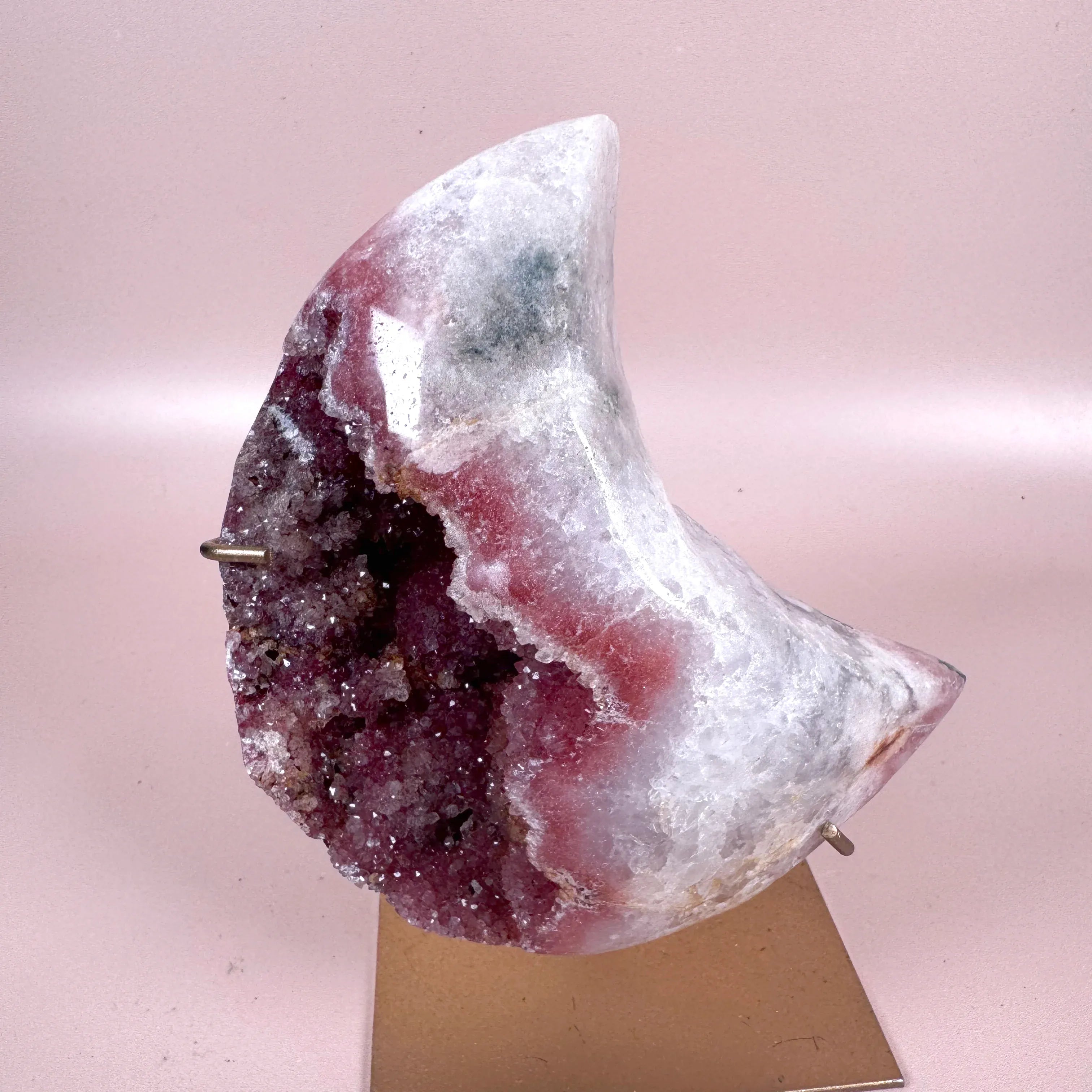 Esté Crystals crystal Solenne Pink Amethyst Moon