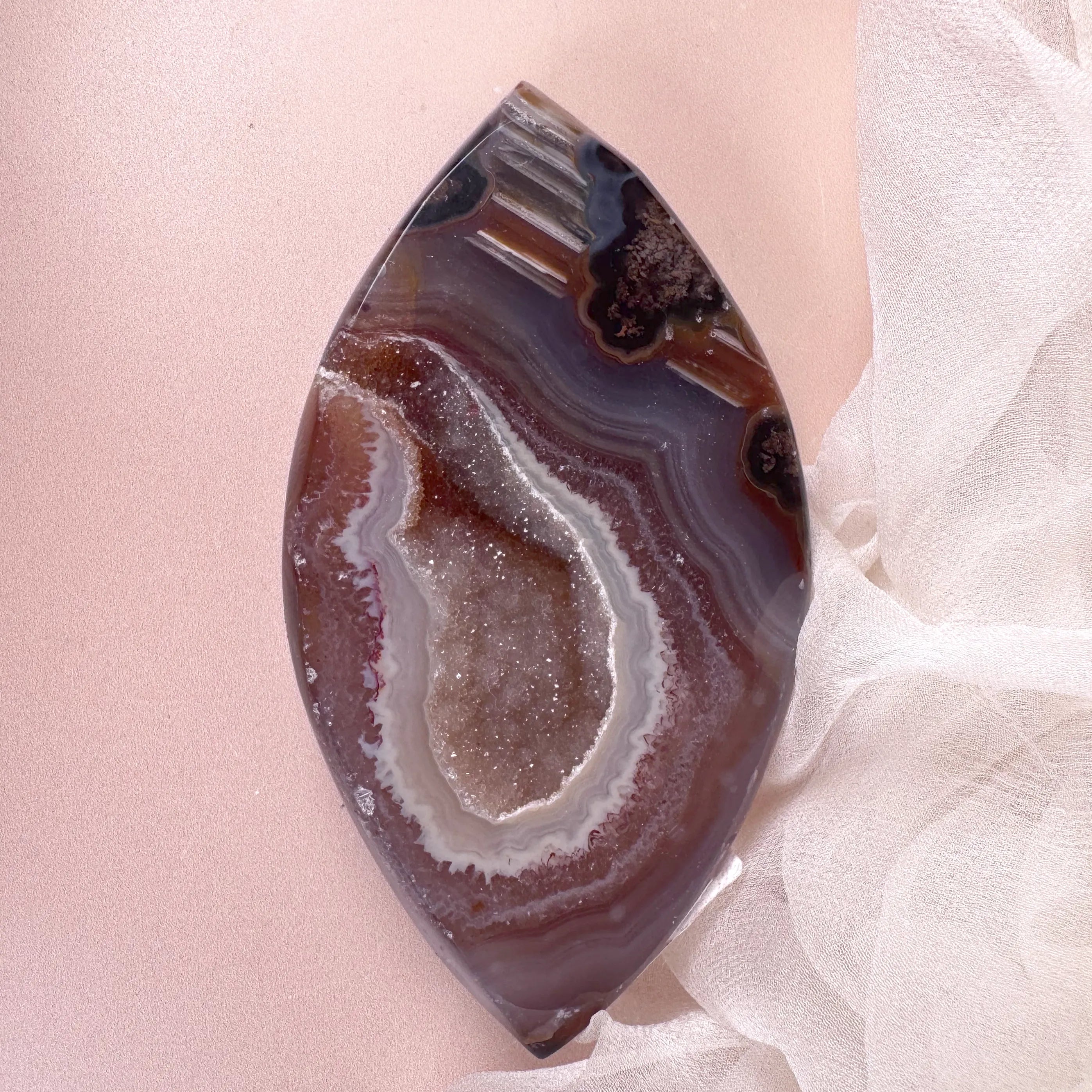 Esté Crystals crystal Sugar Druzy Agate Evil Eye