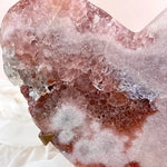 Esté Crystals crystal Valentina Large Pink Amethyst Heart on Gold Stand