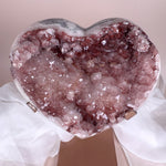 Esté Crystals crystal Valentina Statement Pink Amethyst Heart with Stand