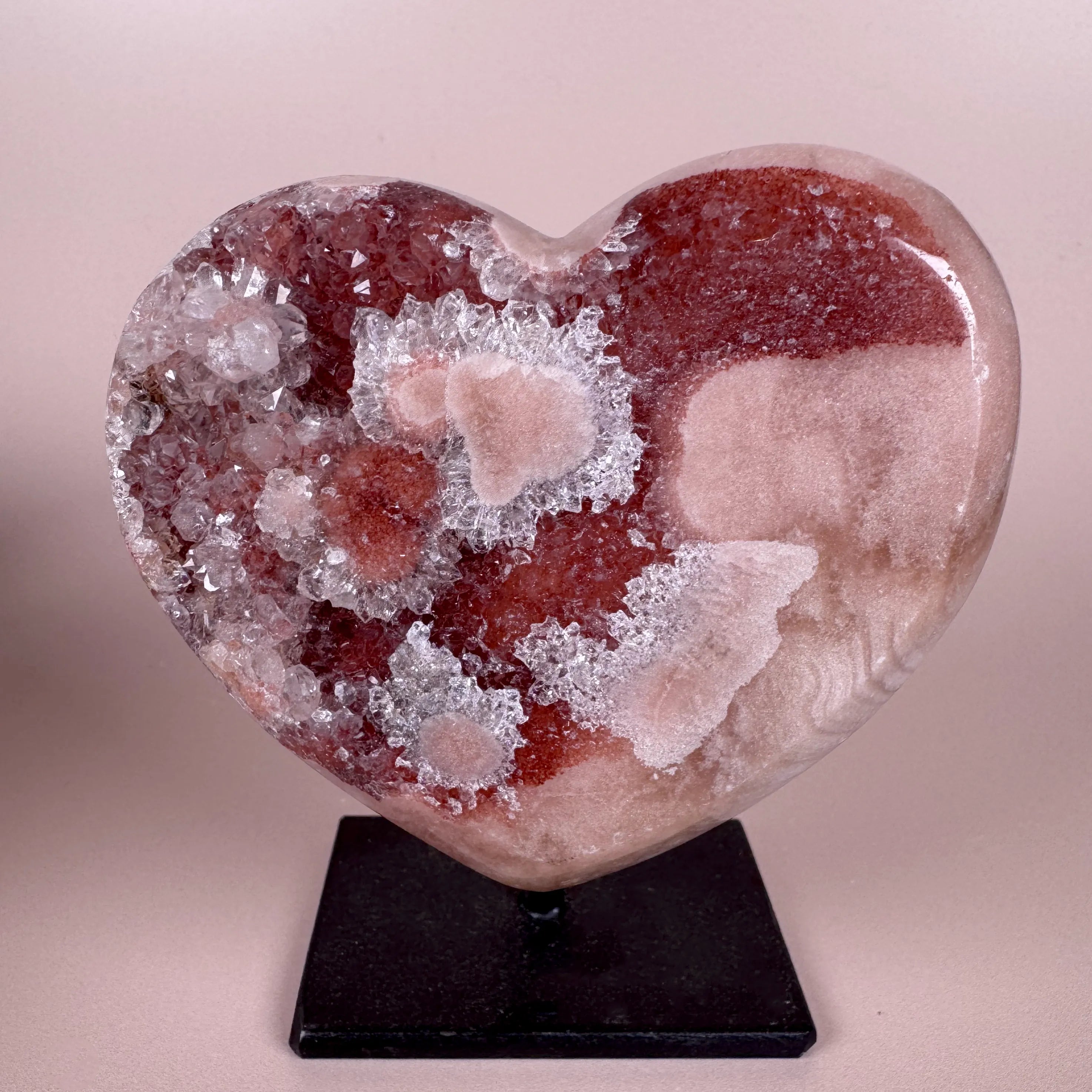 Esté Crystals crystal Valora Pink Amethyst Heart