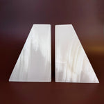 Esté Crystals crystal White Onyx Bookends