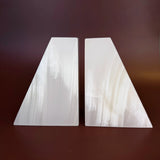 Esté Crystals crystal White Onyx Bookends