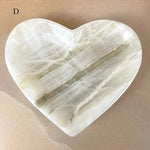 Esté Crystals crystal White Onyx Heart Bowls