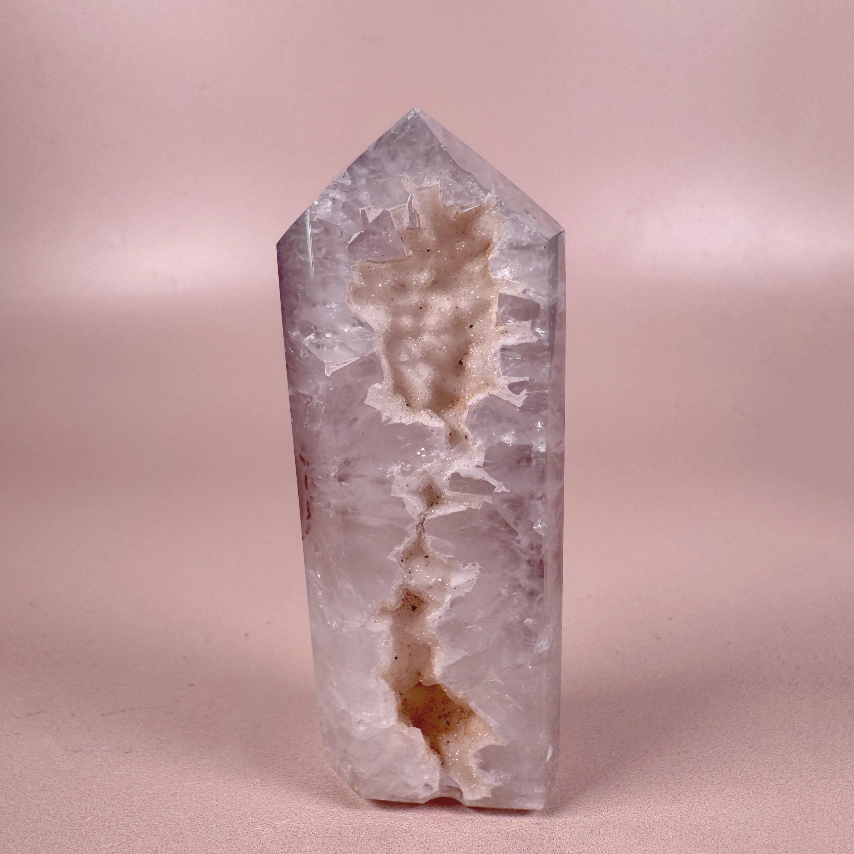 Esté Crystals crystal Zuri White Sugar Agate Tower
