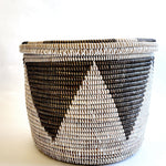 Esté Crystals home decor Large Flat Top Woven Basket