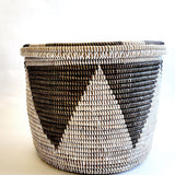 Esté Crystals home decor Large Flat Top Woven Basket
