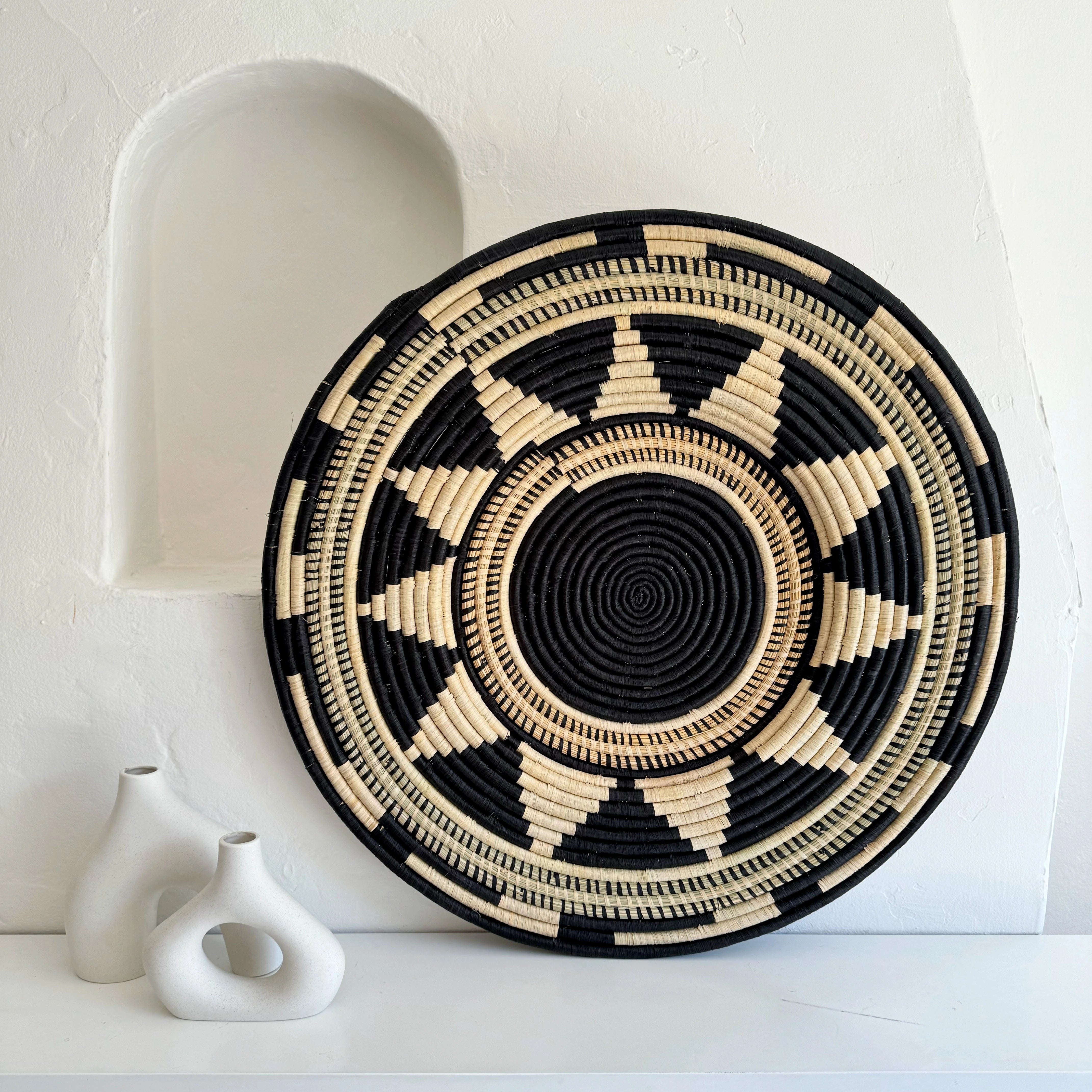 Esté Crystals home decor Large Wall Decor African Basket Shield