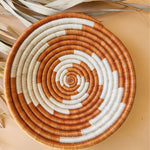 Esté Crystals home decor Rustic Tan Swirl Fruit Basket