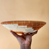 Esté Crystals home decor Rustic Tan Swirl Fruit Basket
