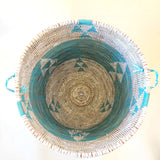 Esté Crystals home decor Turquoise Hamper Basket