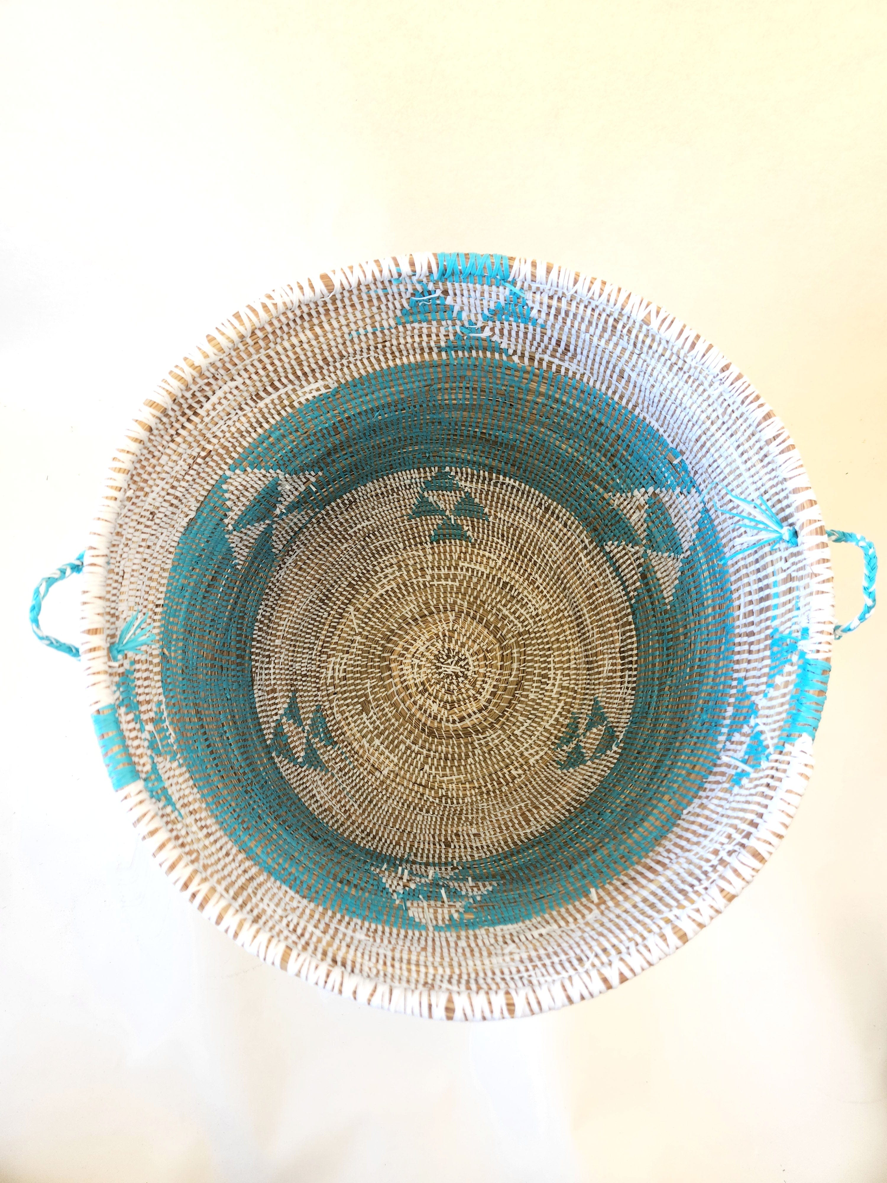 Esté Crystals home decor Turquoise Hamper Basket