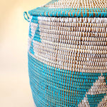Esté Crystals home decor Turquoise Hamper Basket