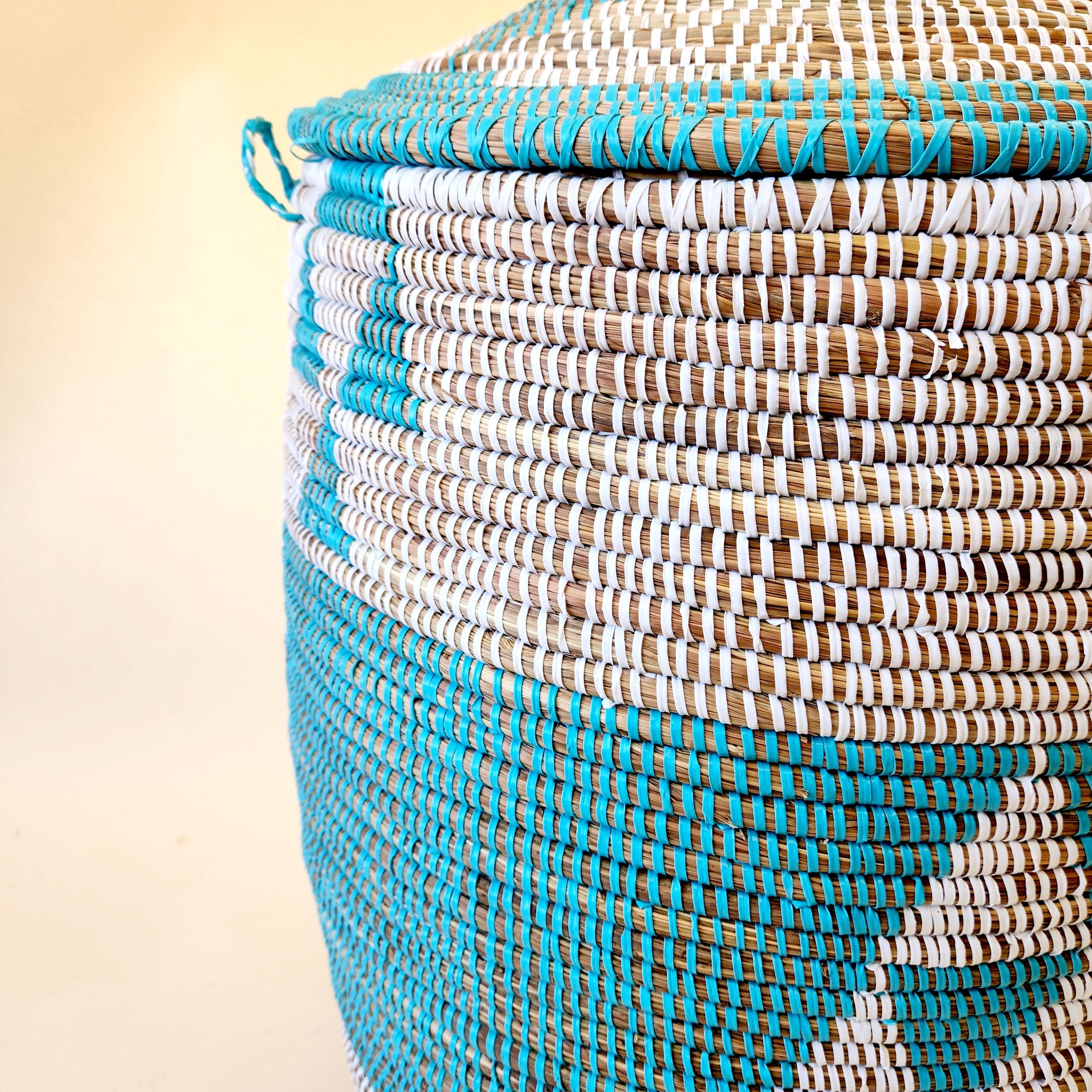 Esté Crystals home decor Turquoise Hamper Basket