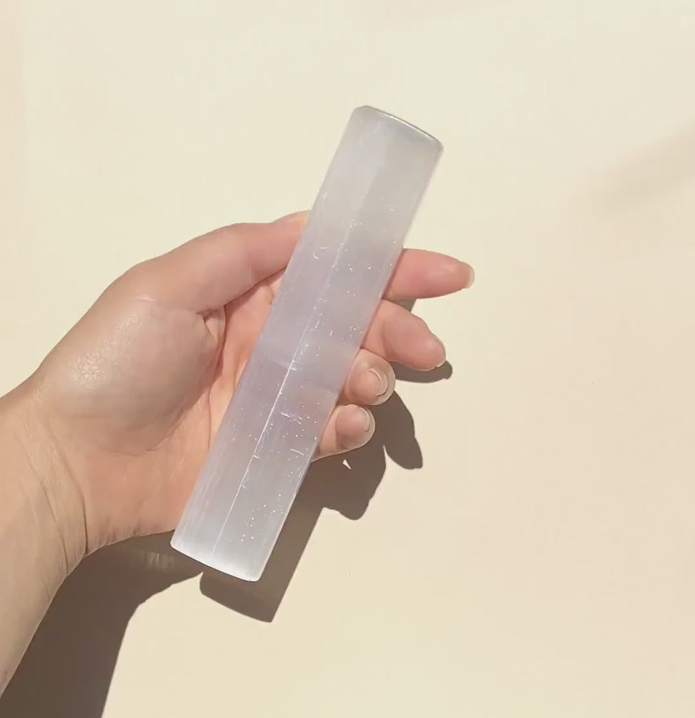 Selenite Wand | Cleansing Crystal | Crystal Charger | Charging Plate for Crystals